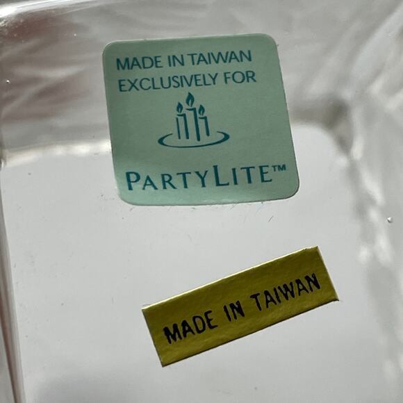 Partylite Floral Frosted Cube Candle Holder‎ - Picture 4 of 7